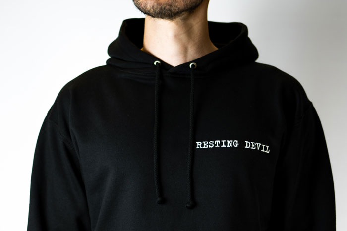 Resting Devil Hoodie (Front)